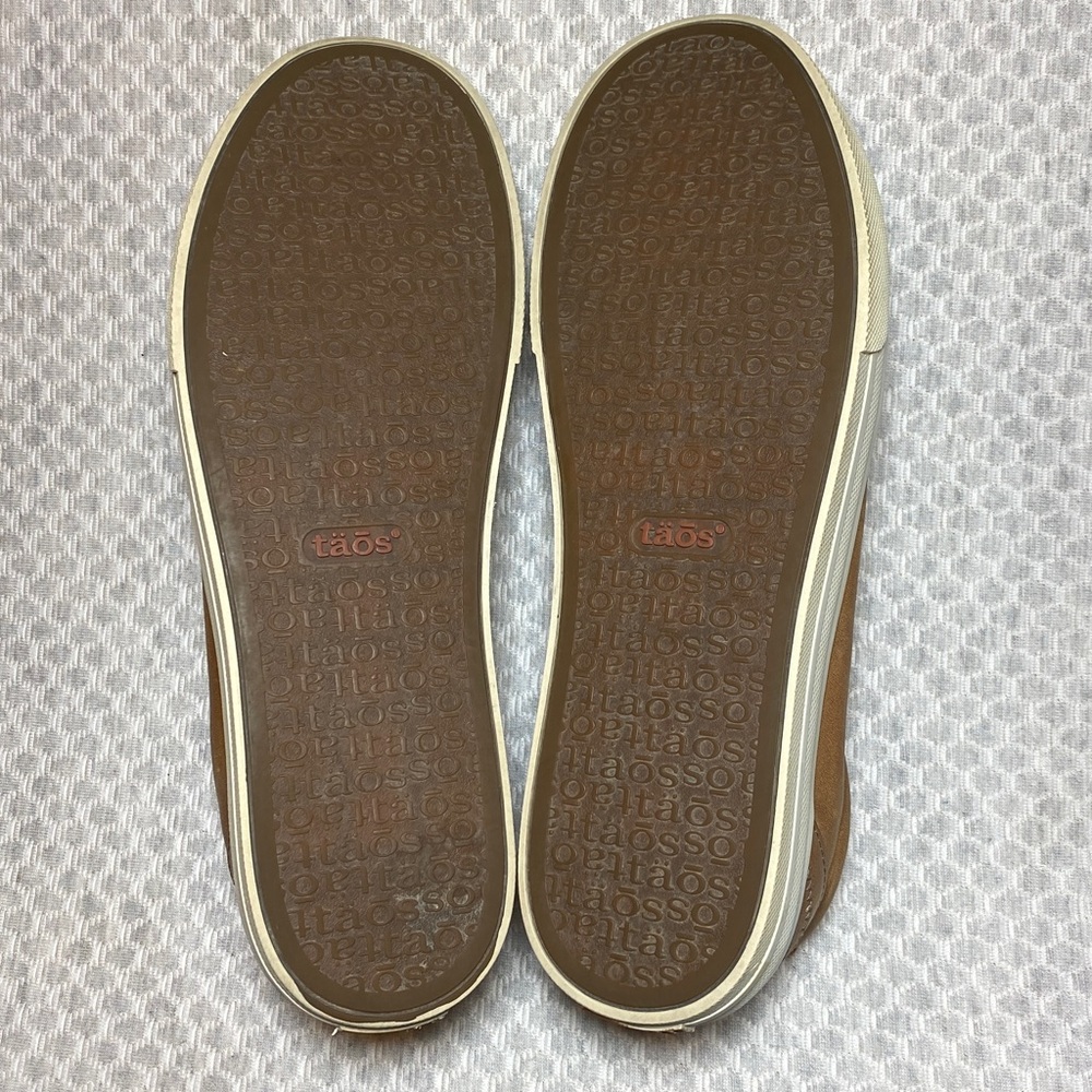 Taos Plim Soul Lux Leather Sneakers - Caramel - Size 9.5 - Very Good Condition! - Picture 7 of 14